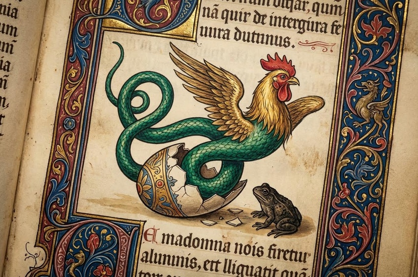 Il Basilisco e il Cockatrice: Quando le Leggende si Confondono