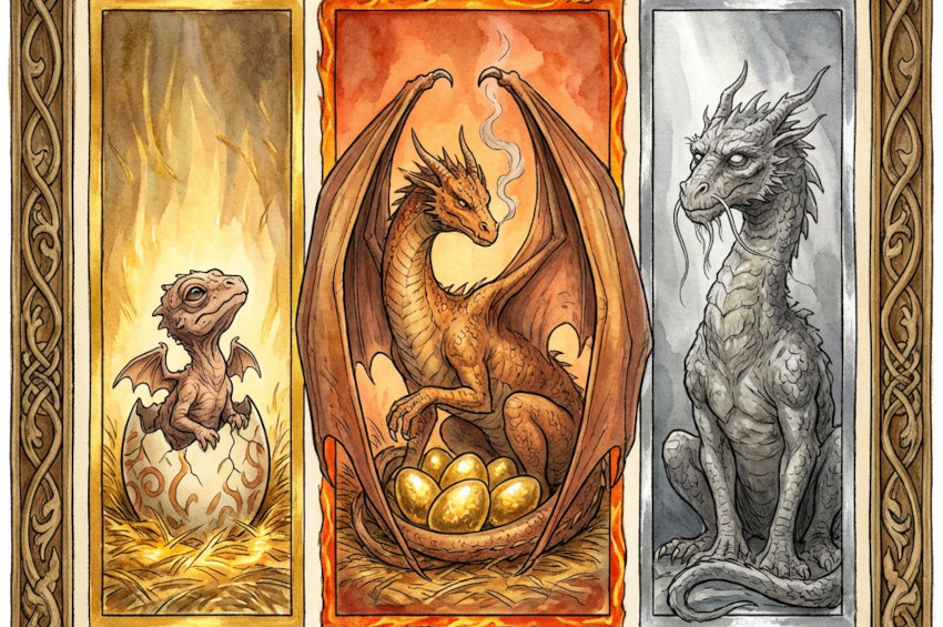 I Tre Draghi di Harry Potter: Giovane, Madre e Anziana