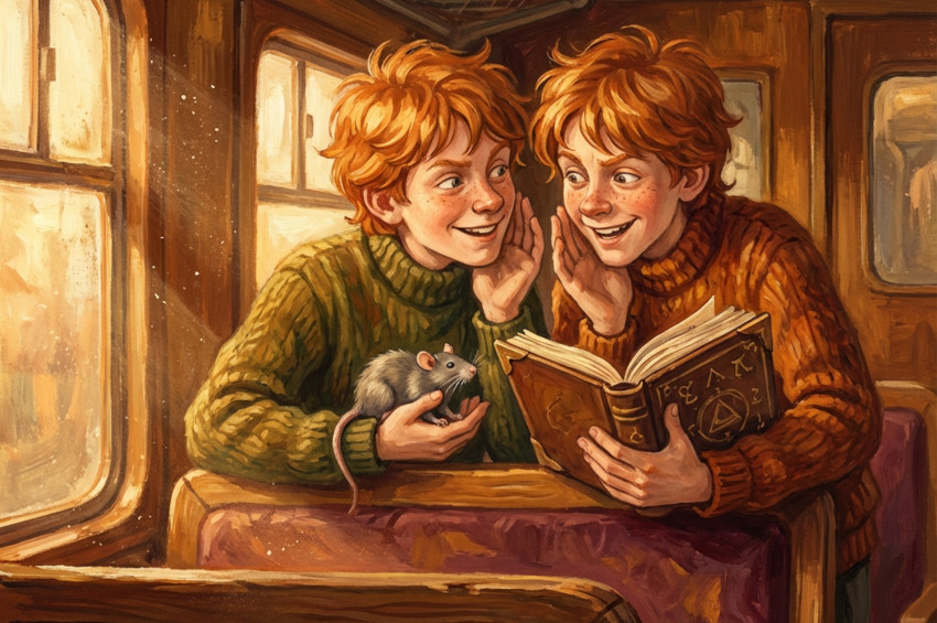 L'Incantesimo che Non Funziona: Quando Fred e George Trollano Ron